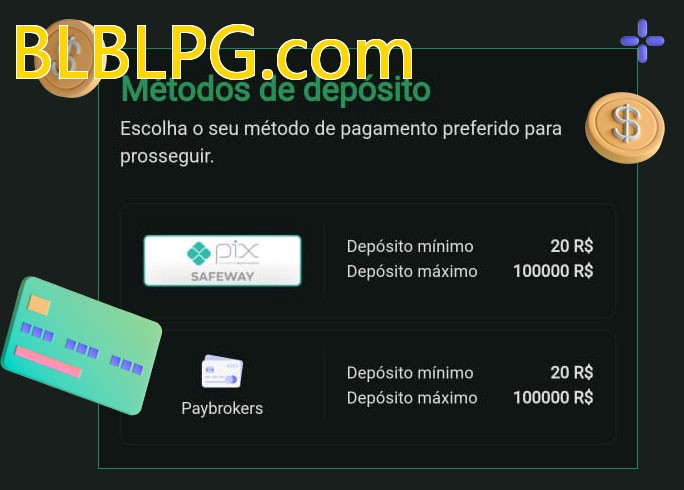 O cassino BLBLPG.combet oferece uma grande variedade de métodos de pagamento